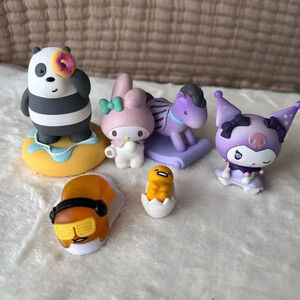 SANRIO‎ ACTION FIGURINES Gudetama, My Melody, Kuromi, Miniso